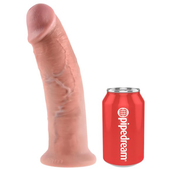 King Cock 10 - Stor sugekopp dildo (25 cm) - naturlig