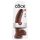 King Cock 9 - stor sugekopp-dildo med testikler (23 cm) - brun