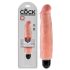 King Cock 7 Stiffy - vanntett, naturtro vibrator (18 cm) - naturlig