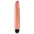 King Cock 10 Stiffy - vanntett, naturtro vibrator (25cm) - naturlig