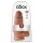 King Cock 9 Chubby - sugekoppdildo (23cm) - mørk naturtone
