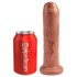 King Cock 7 - realistisk dildo (18 cm) - mørk natur