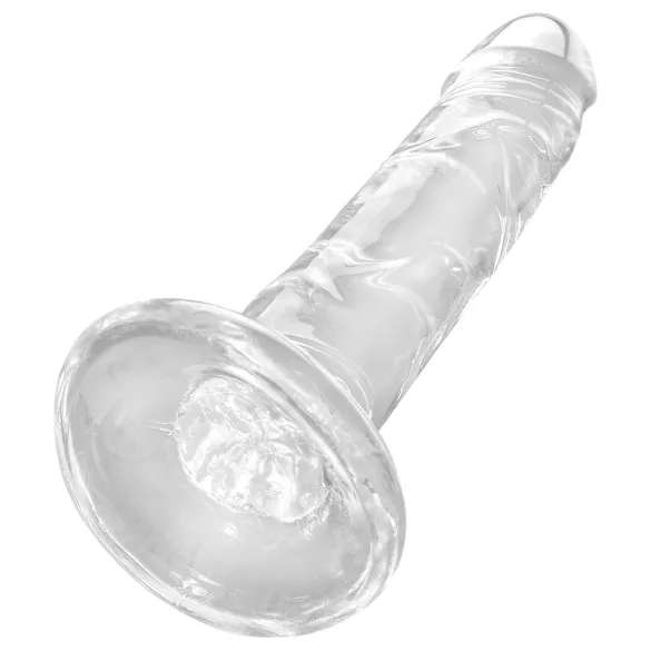 King Cock Clear 6 - dildo med sugekopp (17,8 cm)