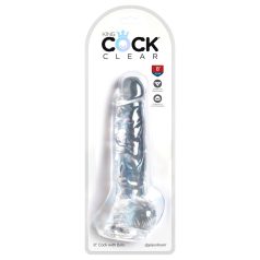 King Cock Klar 8 - sugekoppdildo med testikler (20cm)