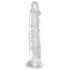 King Cock Clear 8 - sugekopp, stor dildo (20cm)