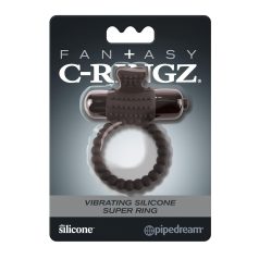 Pipedream Fantasy C-Ringz - vibrerende penisring (svart)