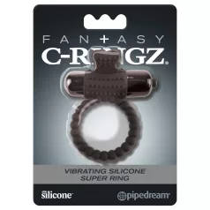 Pipedream Fantasy C-Ringz - vibrerende penisring (svart)
