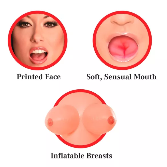 Pipedream Brooke Le Hook - livsstørrelse oppblåsbar kvinne