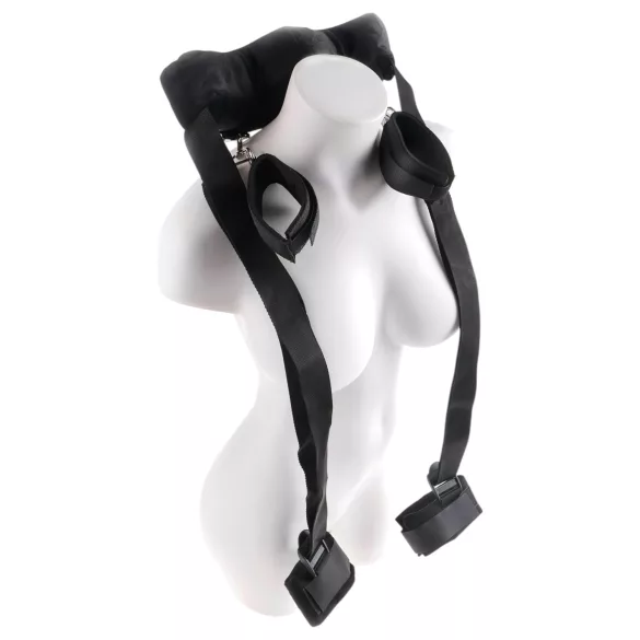 Fetisj Positurmester - BDSM bondagesett (svart)