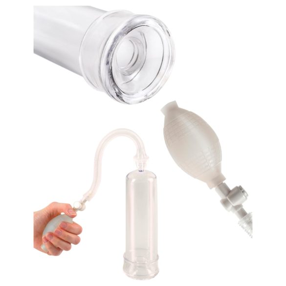 Pump Worx Beginner's - penispumpe (gjennomsiktig)