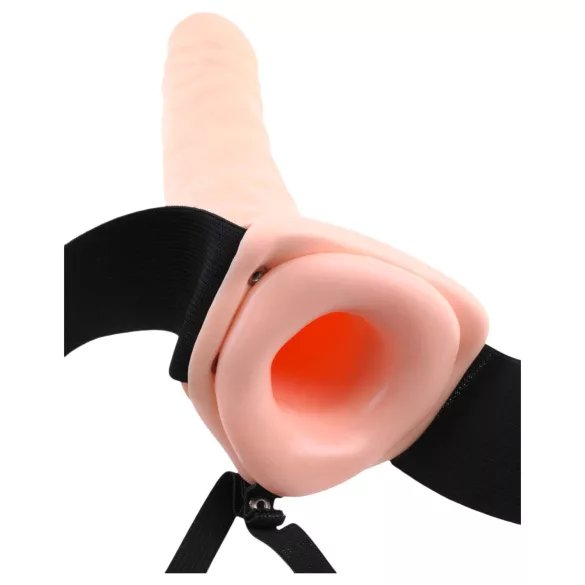 Fetish Fantasy - påsettbar hul dildo (naturlig)