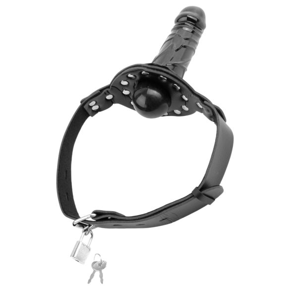 Fetish Fantasy - munnknebel med dildo (svart)