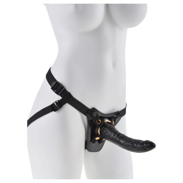 Fetish Fantasy - sele med strap-on-kompatibilitet (svart)