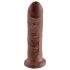 King Cock 8 Dildo (20cm) - Brun