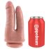 King Cock Dobbel Penetrator - naturlig realistisk dobbel dildo