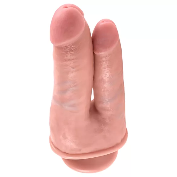 King Cock Dobbel Penetrator - naturlig realistisk dobbel dildo