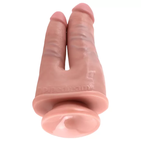 King Cock Dobbel Penetrator - naturlig realistisk dobbel dildo