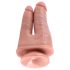 King Cock Dobbel Penetrator - naturlig realistisk dobbel dildo