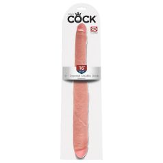   King Cock 16 Tapered - naturtro dobbel dildo (41 cm) - naturlig