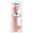 King Cock 15 - sugekopp-dildo med testikler (38cm) - hudfarget