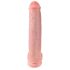 King Cock 15 - sugekopp-dildo med testikler (38cm) - hudfarget