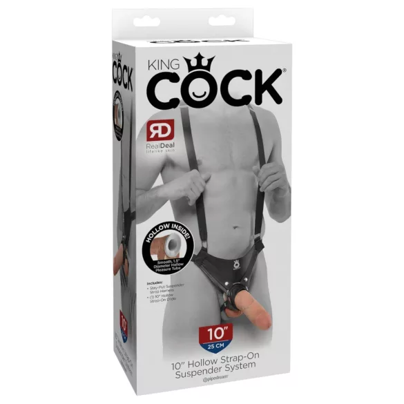 King Cock Strap-on 10 - hul påspenningsdildo 25cm