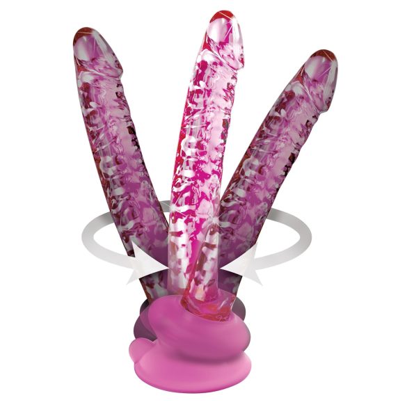 Icicles No. 86 - rosa penisformet glassdildo