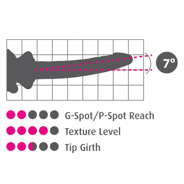 Icicles No. 86 - rosa penisformet glassdildo