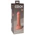 King Cock Elite 6 - sugekopp, naturtro dildo (15cm) - naturlig