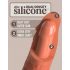 King Cock Elite 6 - sugekopp, naturtro dildo (15cm) - mørk