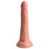 King Cock Elite 7- naturtro sugekoppdildo (18 cm) - natur