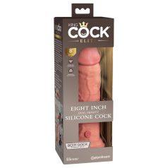   King Cock Elite 8 - sugekopp, naturtro dildo (20cm) - hudfarget