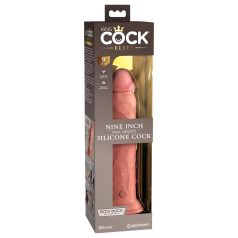   King Cock Elite 9 - Sugekopp, naturtro dildo (23cm) - natufarge