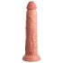 King Cock Elite 9 - Sugekopp, naturtro dildo (23cm) - natufarge