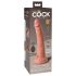 King Cock Elite 7 - sugekopp, trådløs vibrator 18cm - naturlig