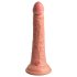 King Cock Elite 7 - sugekopp, trådløs vibrator 18cm - naturlig