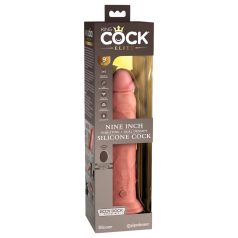 King Cock Elite 9 - sugekoppvibrator 23cm - naturlig