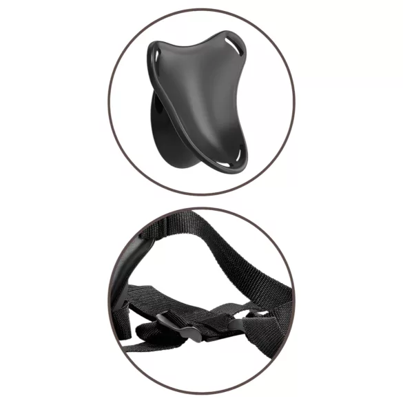 King Cock Elite Beginner - naturskinn strap-on dildo