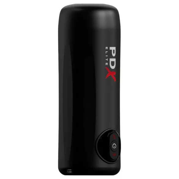 PDX Elite Moto Milker - støtende-vibrerende masturbator (svart)