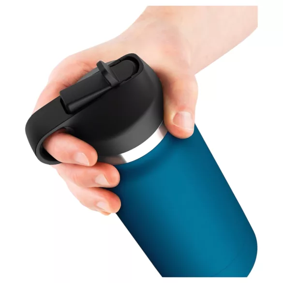 PDX - Fuck Flask Private Pleaser - kunstig vagina i flaskekopp (blå-natur)