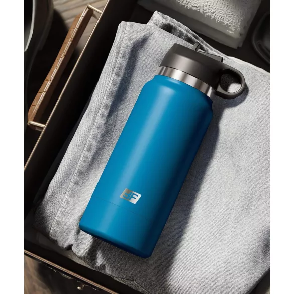 PDX - Fuck Flask Private Pleaser - kunstig vagina i drikkeflaske (blå-brun)