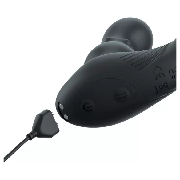 Anal Fantasy Ass-Gasm - Roterende Analdildo med Penisring (svart)