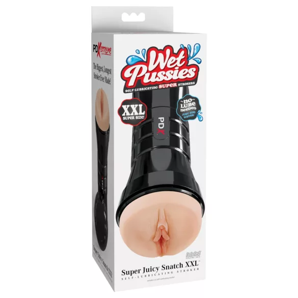 PDX Extreme Wet Pussy - ektefølt vagina masturbator - XXL (natur)
