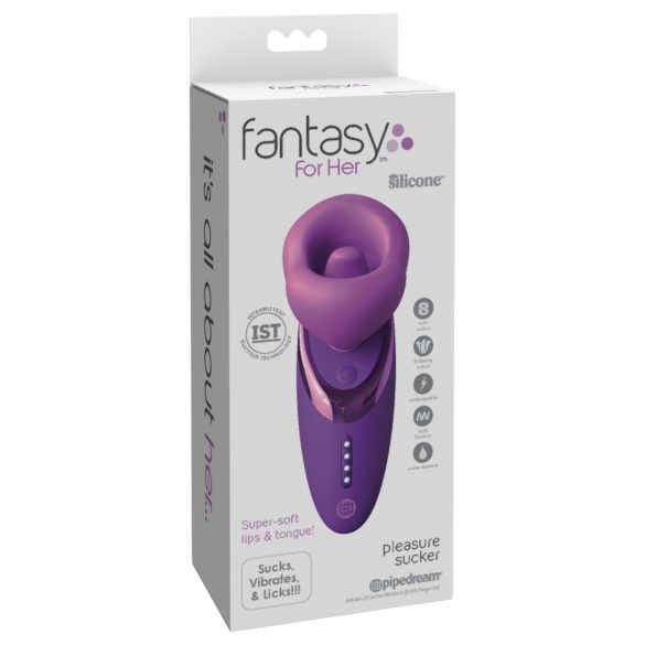 Fantasy For Her - slikke og sugevibrator (lilla)