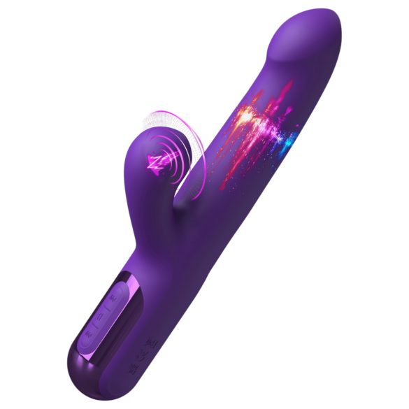 Fantasy For Her - 2i1 støtende vibrator og klitorisstimulator (lilla)