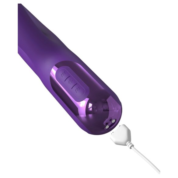 Fantasy For Her - 2i1 støtende vibrator og klitorisstimulator (lilla)
