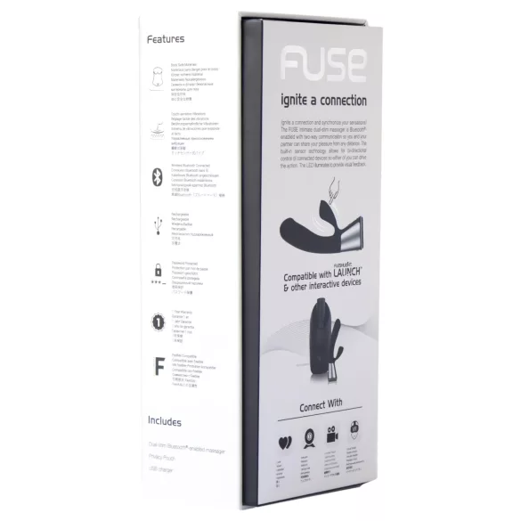 Fleshlight OhMiBod Kiiroo - App-styrt vibrator med klitorisstimulator (svart)