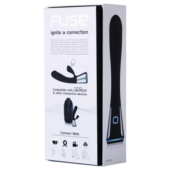 Fleshlight OhMiBod Kiiroo - App-styrt vibrator med klitorisstimulator (svart)