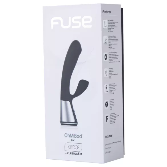 Fleshlight OhMiBod Kiiroo - App-styrt vibrator med klitorisstimulator (svart)