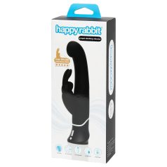   HappyRabbit G-spot - Rechargeable G-spot and Clitoral Vibrator (Black)